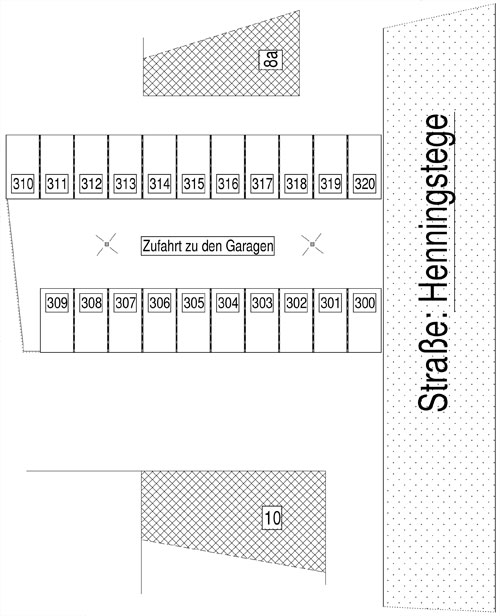 Grundriss Henningstege
